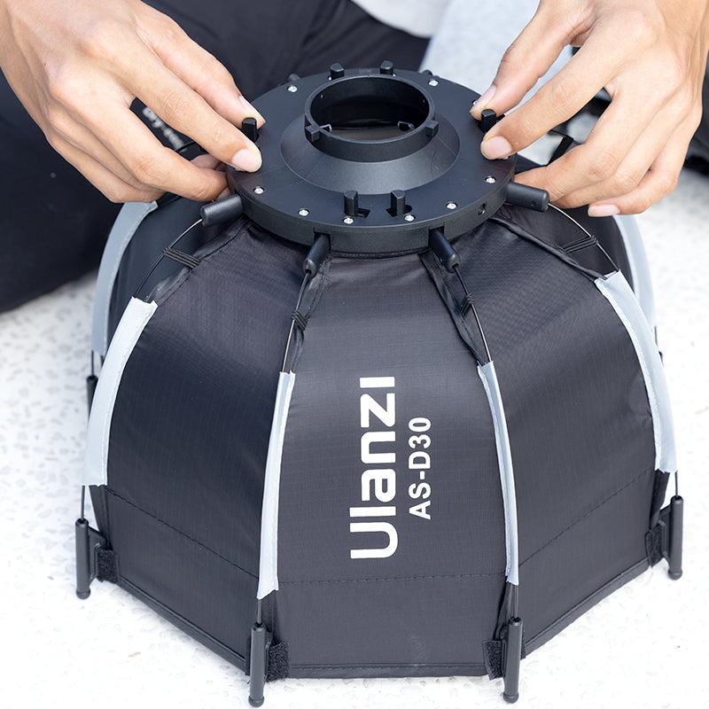 Ulanzi 30cm Octagonal Softbox With Mini Bowens Mount And Grid