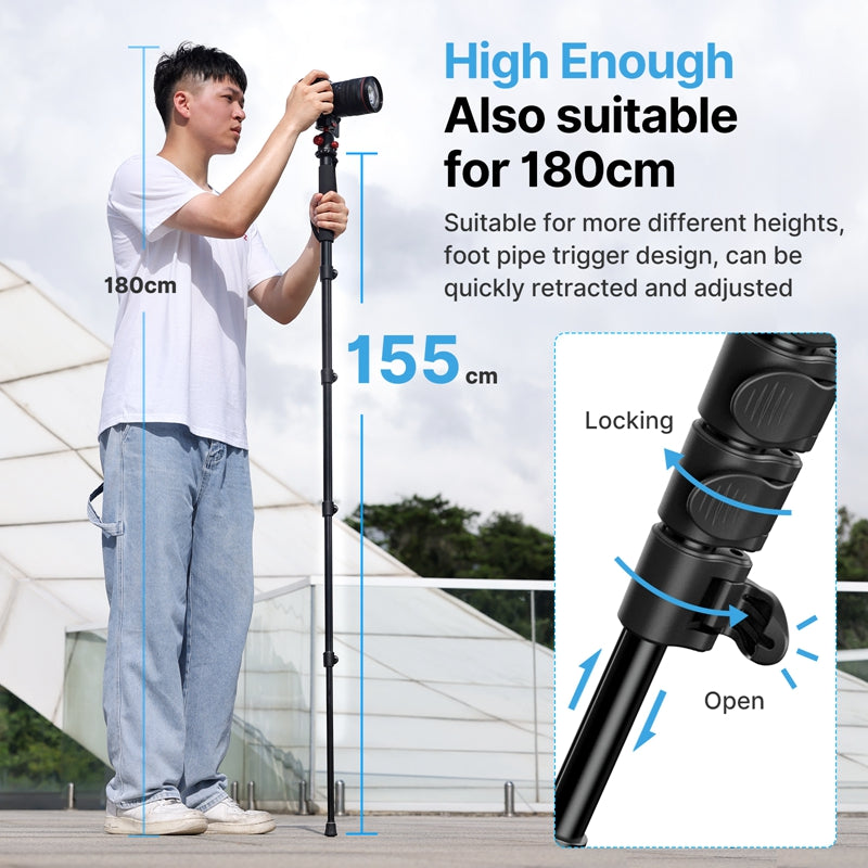 Ulanzi 1.5m Camera Portable Aluminium Monopod