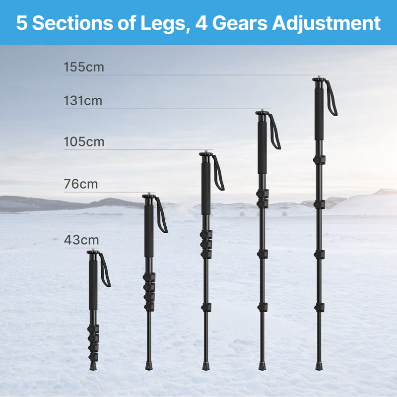 Ulanzi 1.5m Camera Portable Aluminium Monopod