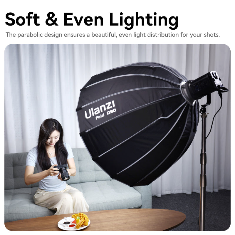 Ulanzi 90cm Parabolic Softbox With Bowens Mount