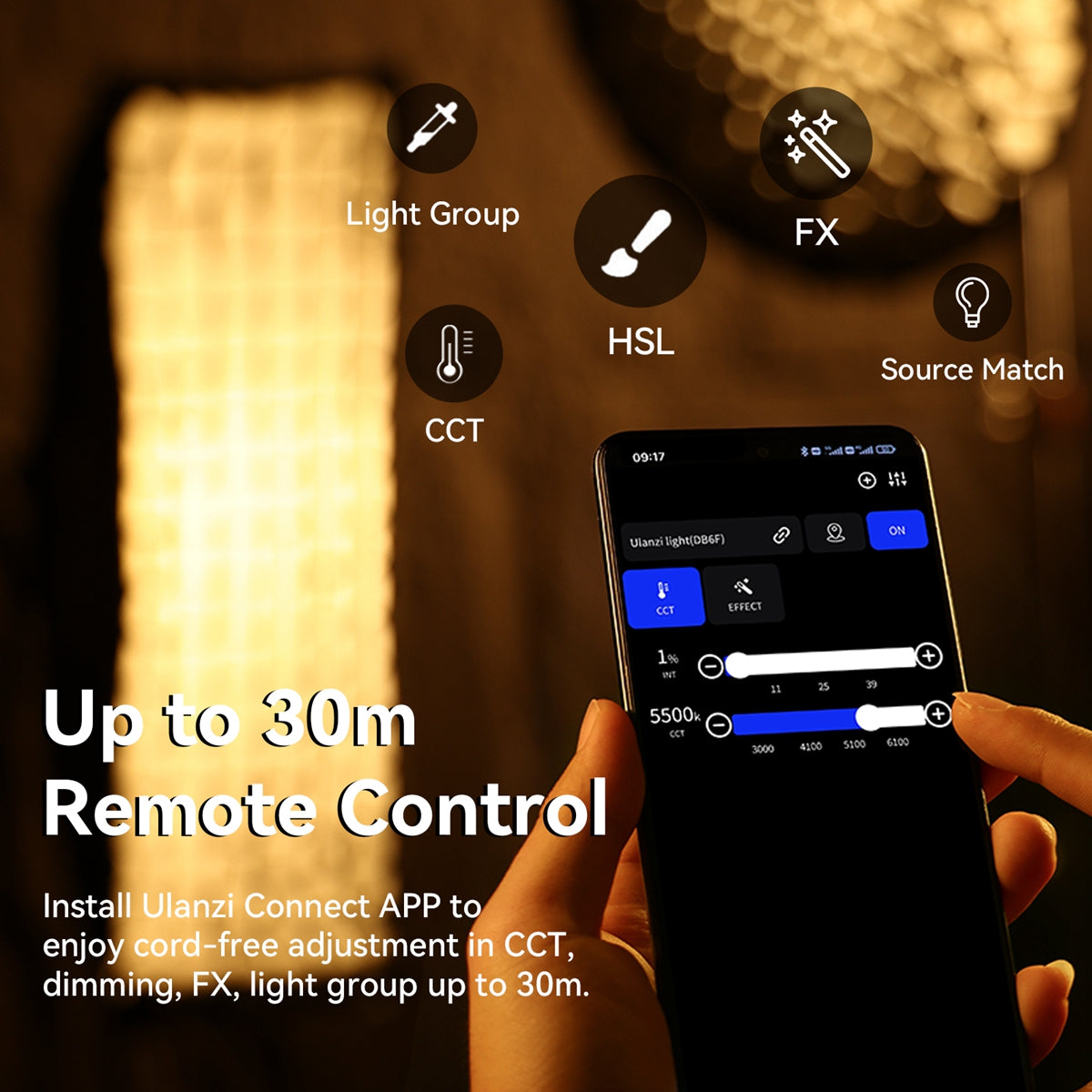 Ulanzi VL-200Bi 200W V-Mount COB Video Light