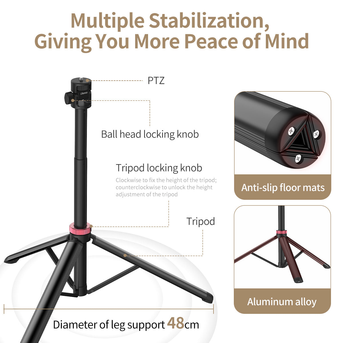 Ulanzi MT-79 Portable Adjustable Light Stand