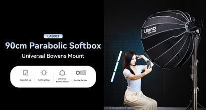 Ulanzi 90cm Parabolic Softbox With Bowens Mount
