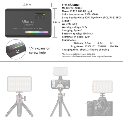 Ulanzi VL120 LED Video Light