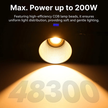 Ulanzi VL-200Bi 200W V-Mount COB Video Light