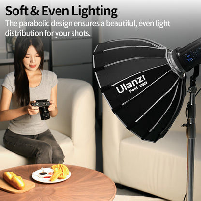 Ulanzi 60cm Parabolic Softbox With Mini Bowens Mount