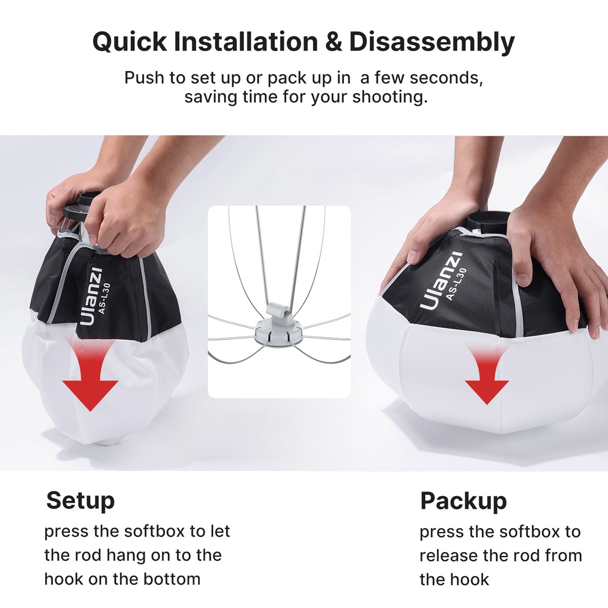 Ulanzi AS-L30 30cm Mini Bowens Mount Lantern Softbox