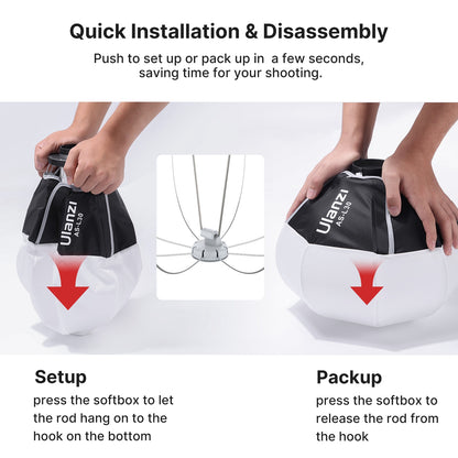 Ulanzi AS-L30 30cm Mini Bowens Mount Lantern Softbox