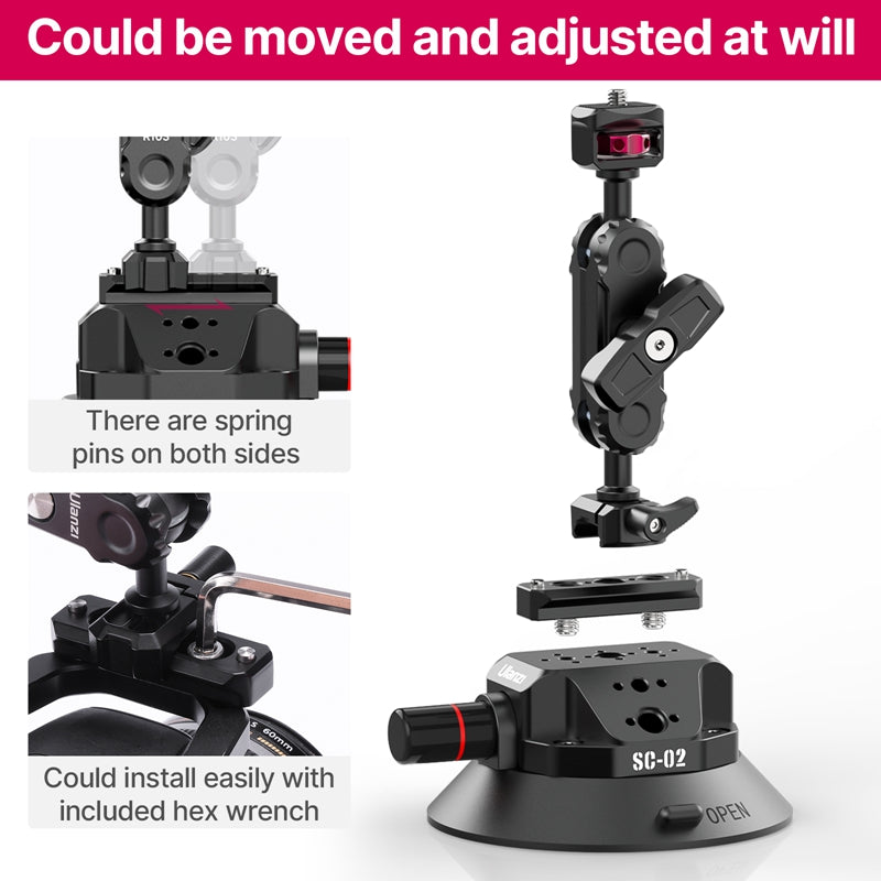 Ulanzi SC-02 Strong Suction Cup Mount