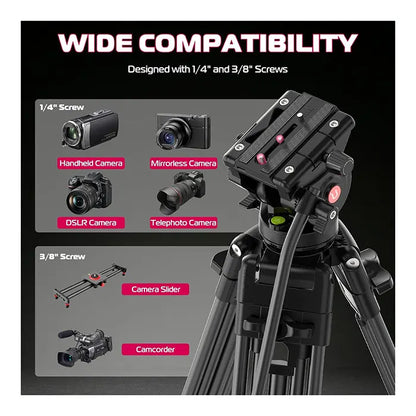 Ulanzi MT-81 Aluminum Video Tripod With Fluid Head