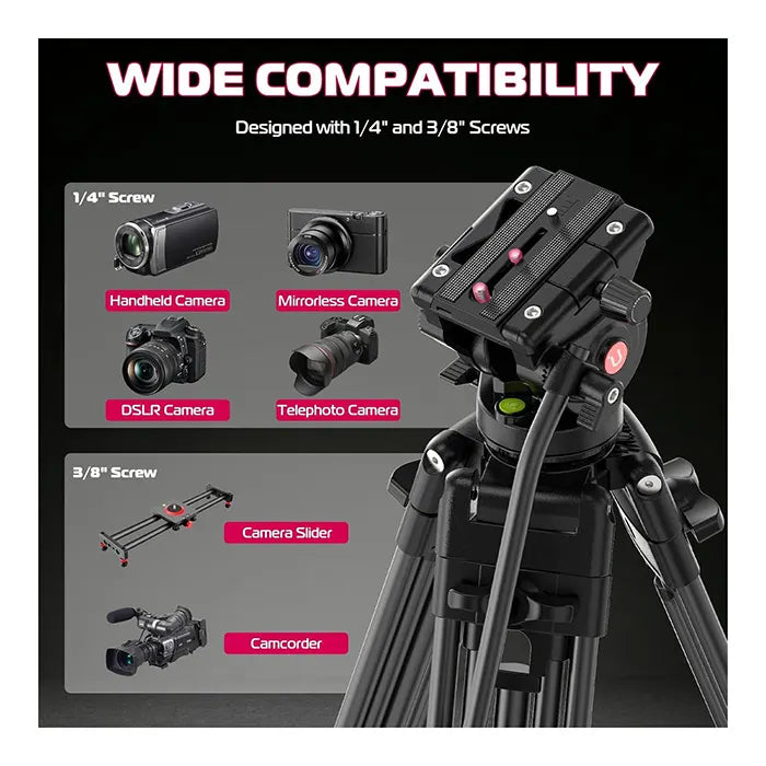 Ulanzi MT-81 Aluminum Video Tripod With Fluid Head